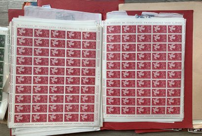 null 1 Lot Europa in sheets and in multiples. Large quantity. **/*