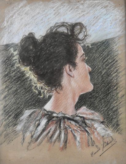 null Emma Richard (XXth)

Profile of a young woman

Pastel on cardboard, signed lower...