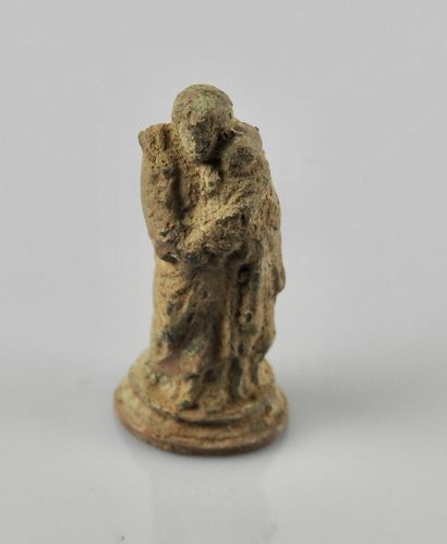 null -Vierge ex voto.Bronze.

Circa XVI-XIXès.H:4cm.
