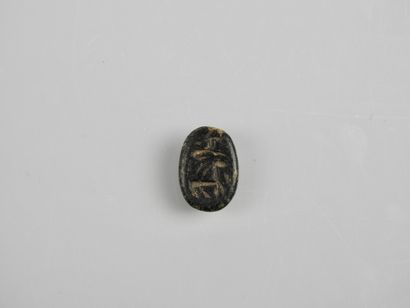 null Scaraboid seal engraved with two ungulates.

First millennia B.C.

Persia or...