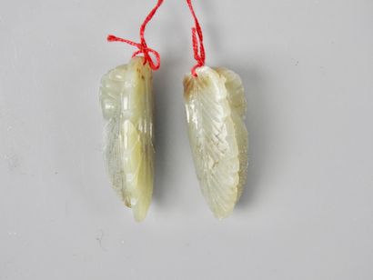 null Two cicadas amulets.

Rare pair, often separated.

Nephrite jade, symbol of...