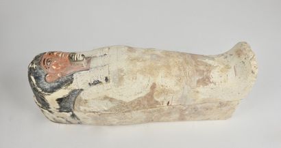 null Miniature sarcophagus. Limestone or other painted style of ancient dynasties.

New...