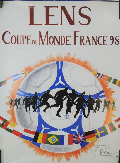 null Football. Mondial 1998. Quatorze affiches officielles, dont 5 ex de St Denis...