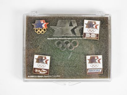 null Olympic Games. Los Angeles 1984, in their official plastic box 9 x 12 cm, 4...