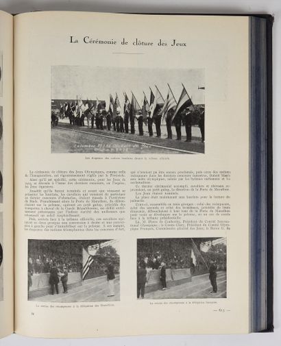 null Olympic Games. Paris 1924. Official report of the 8th Olympiad. In this precious...