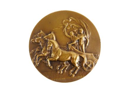 null Olympic Games. LONDON

Official participant's medal.

Obverse: the quadriga...