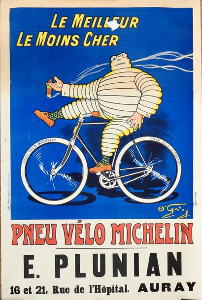 null Cycling . MICHELIN . Michelin Man . Cigar . Beynac. Original poster without...