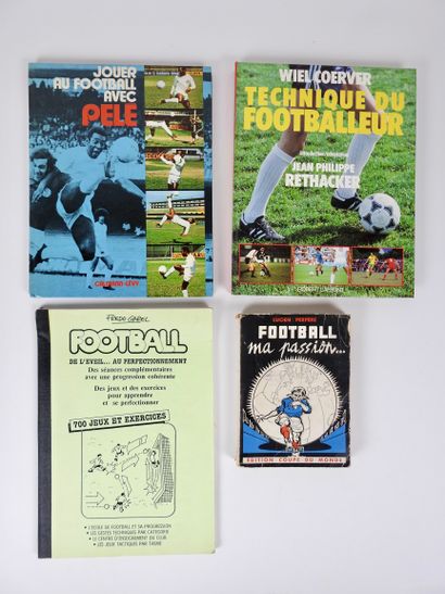 null Football. Technical. Pele. Rethacker. Four books: a) Lucien Perpère, Football...