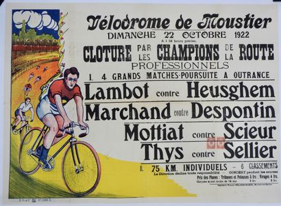 Cycling. Poster. Belgium. Thys. Lambot. Sawyer....