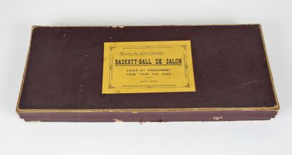  Ballon. Basketball. Jeu. Boîte de jeu d'adresse "Baskett-Ball de salon", marque...