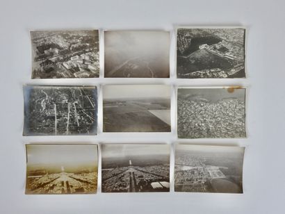 null Aviation. Aerial photos. Eight images: a) two views (9x12) of Casablanca, the...