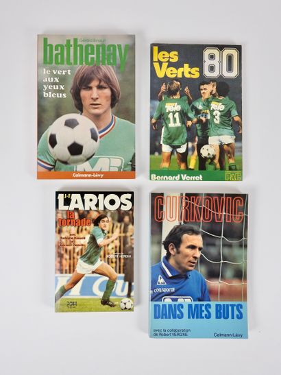 null Football. Greens. Bathenay. Curkovic. Larios. Four new autographed books on...