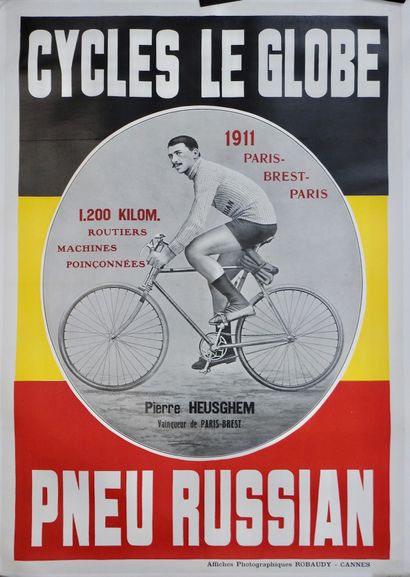 Cyclisme. P.Heusghem. Paris-Brest. Le Globe....