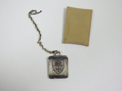 null Tennis. RCF. Centennial. Silver key ring, with chain. Centenary of tennis at...