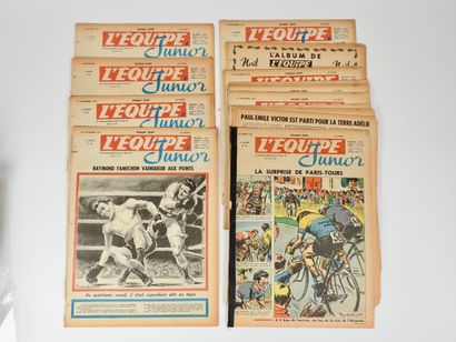 null Boxing. Cerdan. Pellos. COMICS. Set of the 13 issues of "L'Equipe Junior" (from...