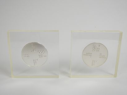 null Jeux Olympiques. 1981 Baden Baden, 11° congrès olympique, badge rond en métal...