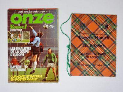 null Football. Sainté. Bayern. Coupe d'Europe. Finale. 1976. Programme "écossais"...