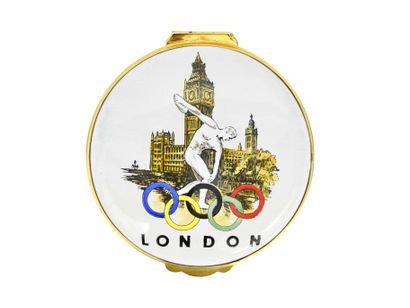 null Olympic Games. LONDON

Modern snuffbox with a reproduction of the official poster....