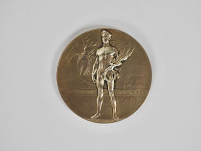 null OJ. Antwerp 1920. Medal. Winner. Extremely rare winner's medal, with on the...