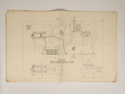 null Cyclisme. Préhistoire. Deux pièces majeures sur les débuts : a) Brevet d'invention,...