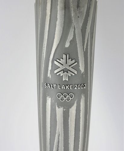 null OLYMPIC GAMES. Salt Lake City 2002. Winter. Torch. In silver metal surmounted...