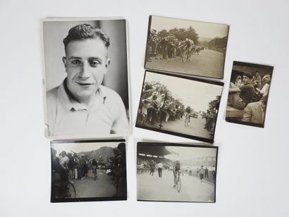 null Cyclisme. Speicher (Georges) (1907-1978). Six photos de presse originales, tirage...