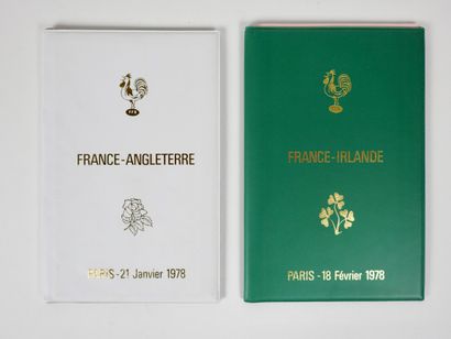 null Rugby. France. Angleterre. Irlande. 1978. Deux programmes prestige (22x14,5)...