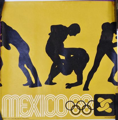 null OLYMPIC GAMES. Mexico 1968. Exceptional set of 6 official posters, in their...