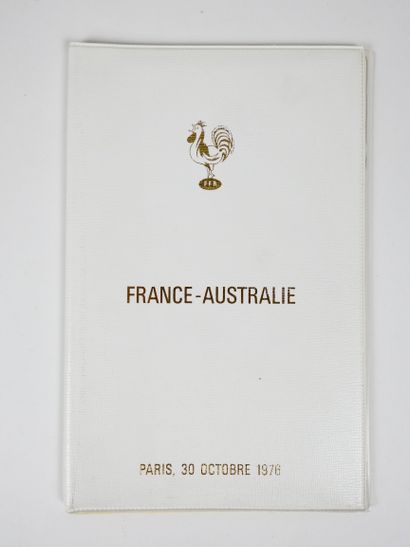 null Rugby. Australie. France. 1976. PArc des Princes. Programme prestige (22x14,5)...