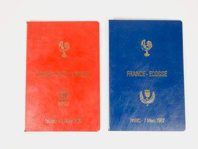 null Rugby. France. Galles. Ecosse. Tournoi 1987. Deux programmes prestige (22x14,5)...
