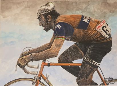 Cyclisme. Merckx 2. 1973. TEEL. Enfer du...