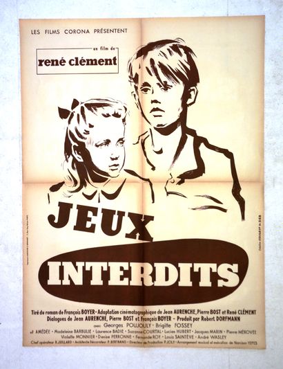 null JEUX INTERDITS 1952 - FR Robert Dorfmann/Réné Clément Georges Poujouly /Brigitte...