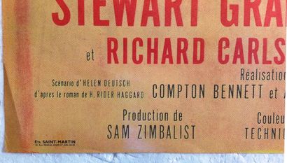 null LES MINES DU ROI SALOMON 1950 - FR Sam Zimbalist /Compton Bennett Deborah Kerr/Stewart...