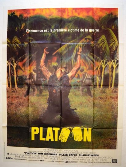 null PLATOON 1986 - FR Oliver Stone/John Daly Tom Berenger/Keith David - 20th Century-Fox...