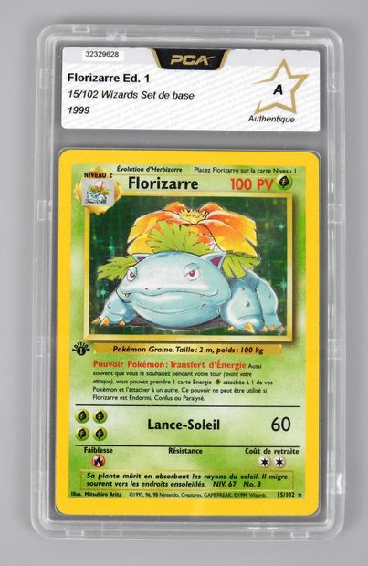 null FLORIZARRE ED 1

Wizards Block Basic Set 15/102

Pokemon card rated PCA A