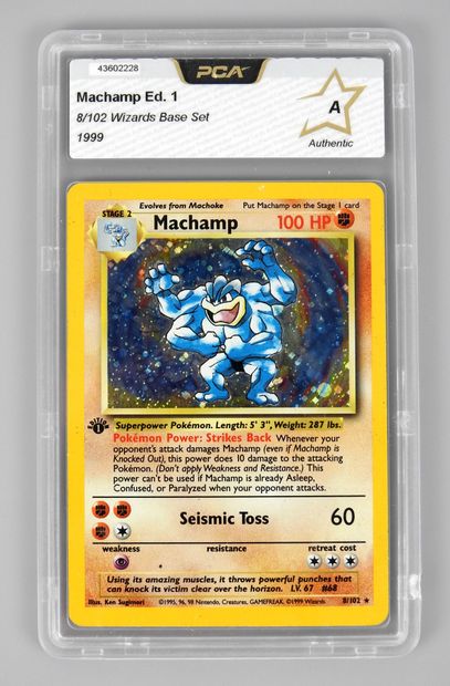 null MACHAMP

Wizards Block Basic Set 8/102 US

Pokemon card rated PCA A
