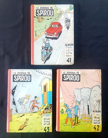 null * JOURNAL DE SPIROU

Ensemble de trois reliures en très bon état comprenant...