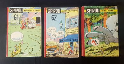 null * DIARY OF SPIROU

Set of three tired binders including 61, 62 and 63