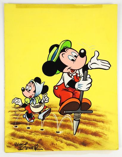 null DISNEY

Mickey and Minnie

Cover of Mickey's Journal 612 of February 16th 1964

Gouache...