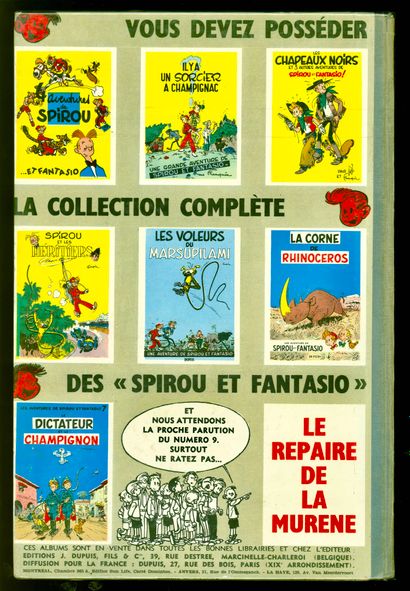 null FRANQUIN

Spirou et Fantasio

La mauvaise tête

Edition originale belge en bel...