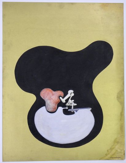 null Nissim MERKADO (born 1935)

UNTITLED, 1962

Mixed media on paper signed and...