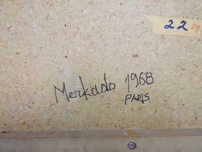 null Nissim MERKADO (born 1935)

HORIZONTAL SCULPTURE, 1968

Wood, steel, signed,...