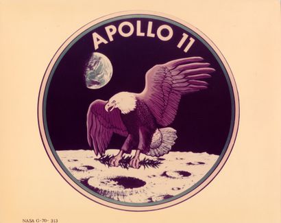 null Nasa. Mission Apollo 11. Emblème de la mission historique Apollo 11 : l'aigle...