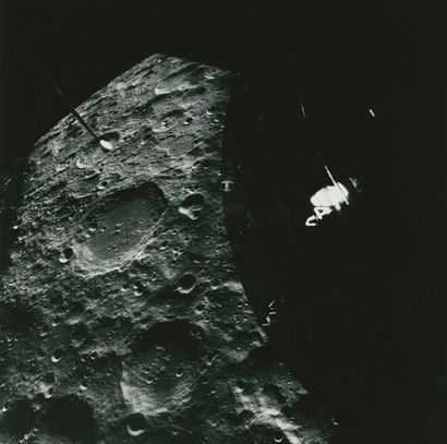 null NASA. Apollo 13 mission. The Moon, Chaplygin crater.

Rare view of the Moon...