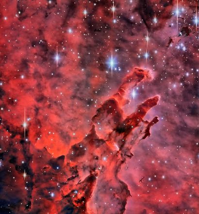 null Nasa. The Eagle Nebula consists of a cluster of stars and numerous emission...