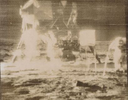 null Nasa. Apollo 11 mission. Historic photograph. The first images of the event...
