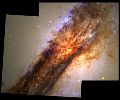 null Nasa. Cette photographie est une mosaïque de deux images réalisées par le télescope...