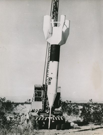 null Nasa. Taken out of the ground by a giant crane, the experimental missile derived...