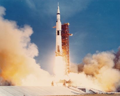 null NASA. Lancement historique de la fusée SATURNE 5 qui emporte le 16 juillet 1969...