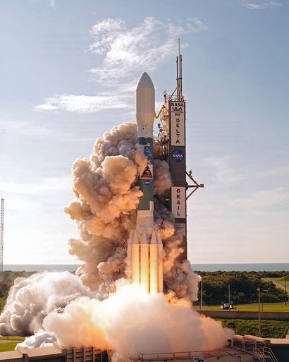 null Nasa. Magnificent takeoff of a DELTA II rocket known to produce exceptional...